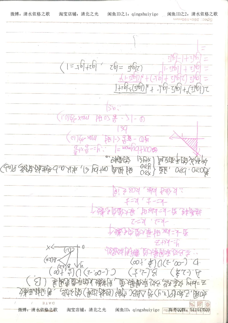 3.衡水中学高考积累与改错_高二数学（第1本）_146页_高中衡水学霸笔记_高中全部赠品_错题集高中九科_数学积累与改错