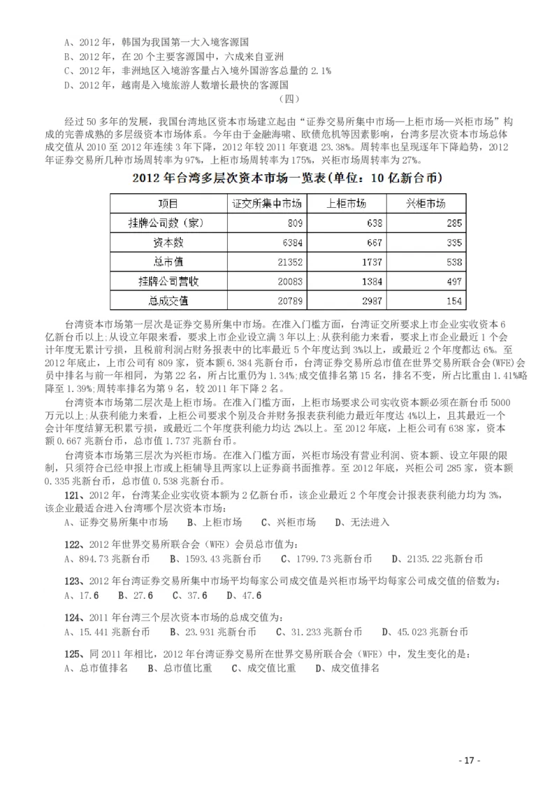 2015年425公务员联考《行测》（湖南）_34省+国考真题_34省考+国考pdf版推荐用这个版本_34省行测+申论真题pdf推荐用这个版本_湖南公务员考试真题pdf版_题目