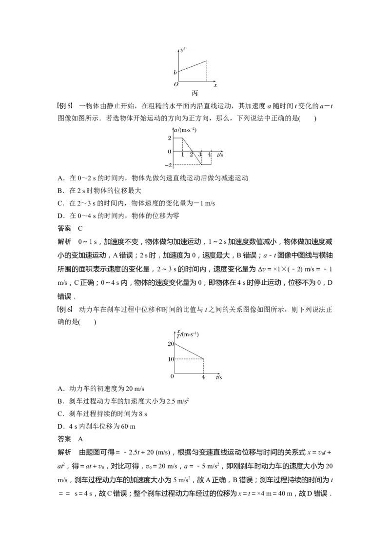 第1章专题强化一　运动图像问题2023年高考物理一轮复习(新高考新教材)_4.2025物理总复习_2023年新高复习资料_一轮复习_2023年新高考大一轮复习讲义
