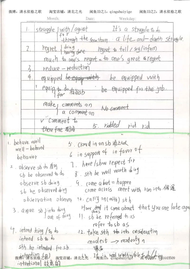 4.衡水中学高考积累与改错_英语（第4本）_53页_高中衡水学霸笔记_高中全部赠品_错题集高中九科_英语积累与改错