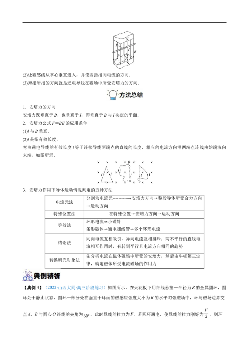 专题23磁场及其对电流的作用&mdash;&mdash;全攻略备战2023年高考物理一轮重难点复习（解析版）_4.2025物理总复习_2023年新高复习资料_一轮复习_全攻略备战2023年高考物理一轮重难点复习