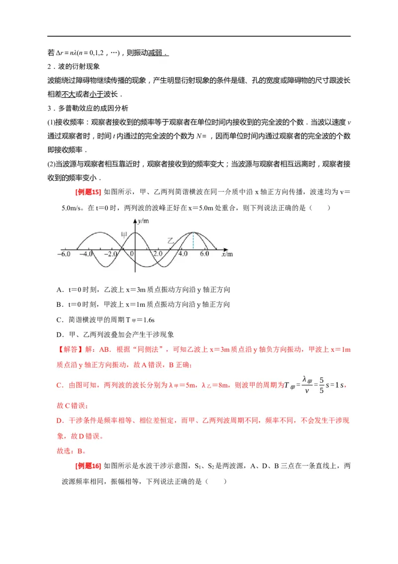 专题32机械波（解析版）_4.2025物理总复习_赠品通用版（老高考）复习资料_专项复习_2023年高考冲刺物理热点知识讲练与题型归纳（全国通用）