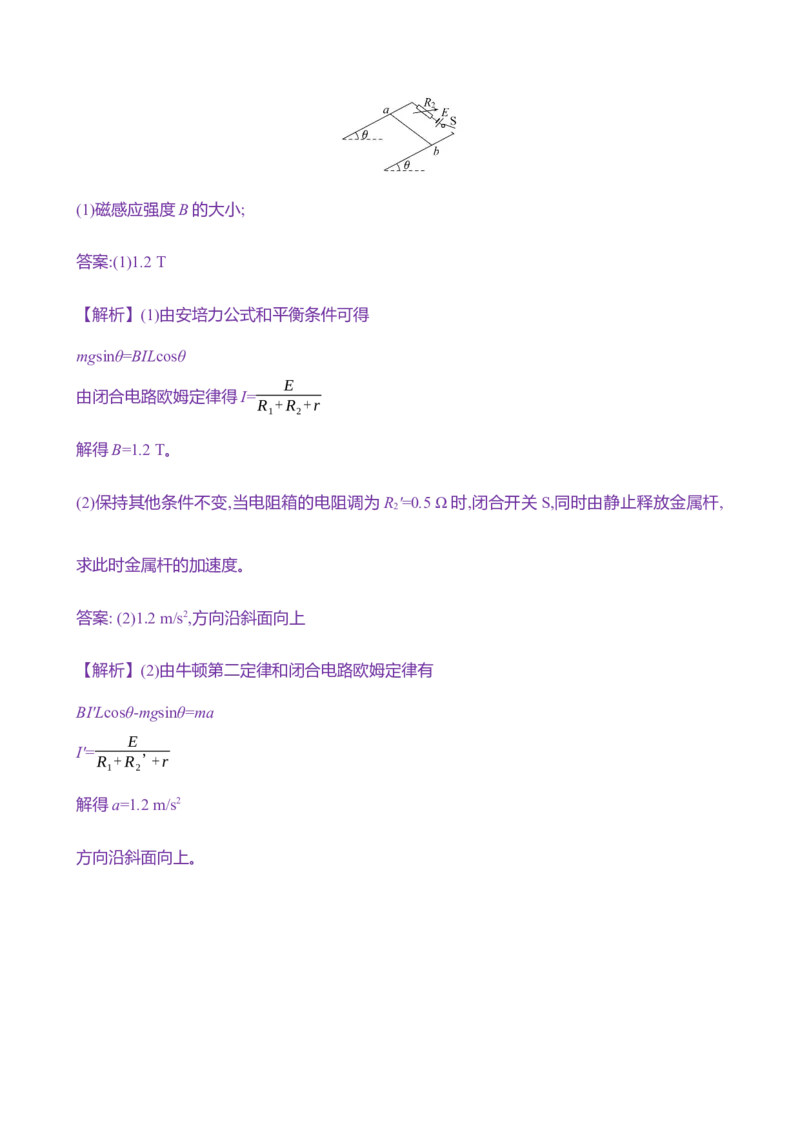 二十八：磁场安培力（含解析）_4.2025物理总复习_2025年新高考资料_专项复习_2025新高考物理核心素养测评（含解析）（完结）