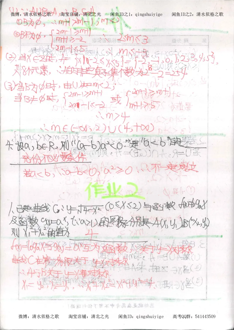 6.衡水中学高考积累与改错_高三数学（第2本）_166页_高中衡水学霸笔记_高中全部赠品_错题集高中九科_数学积累与改错