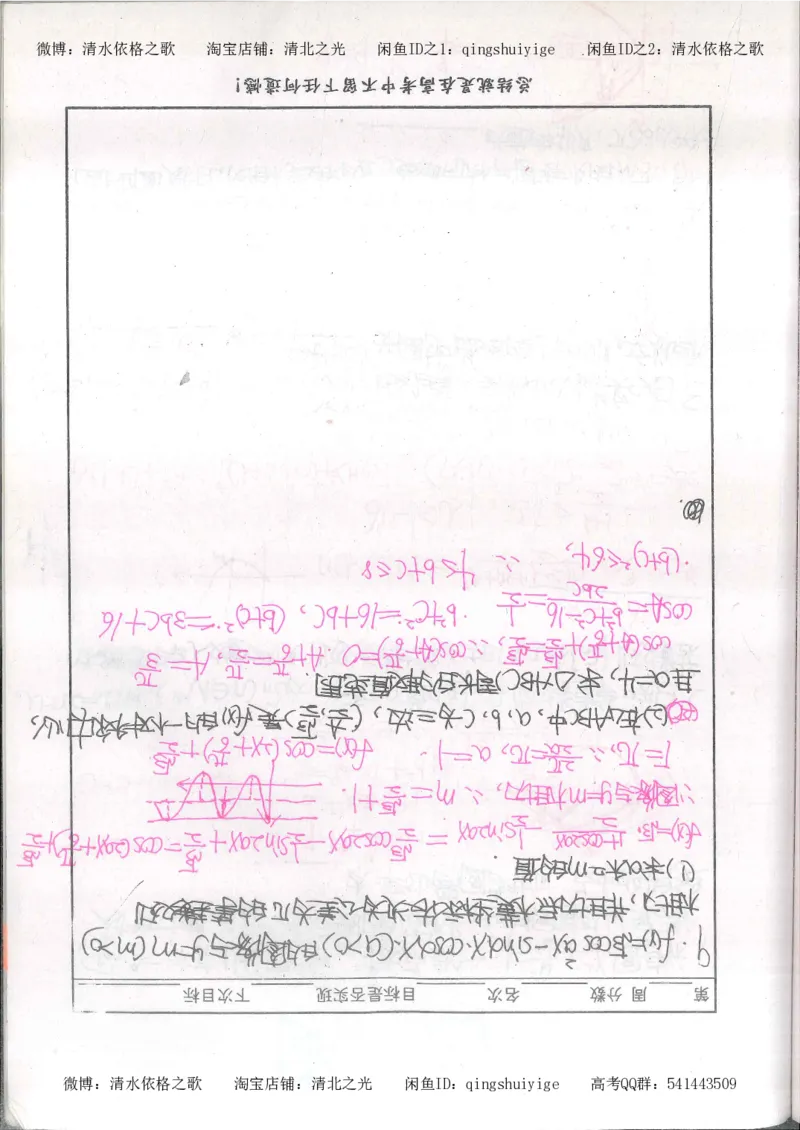 6.衡水中学高考积累与改错_高三数学（第2本）_166页_高中衡水学霸笔记_高中全部赠品_错题集高中九科_数学积累与改错