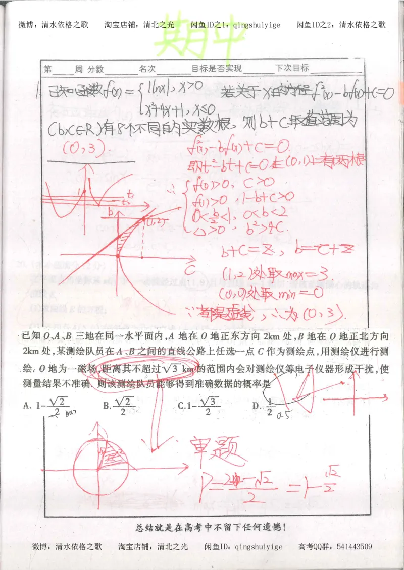 6.衡水中学高考积累与改错_高三数学（第2本）_166页_高中衡水学霸笔记_高中全部赠品_错题集高中九科_数学积累与改错