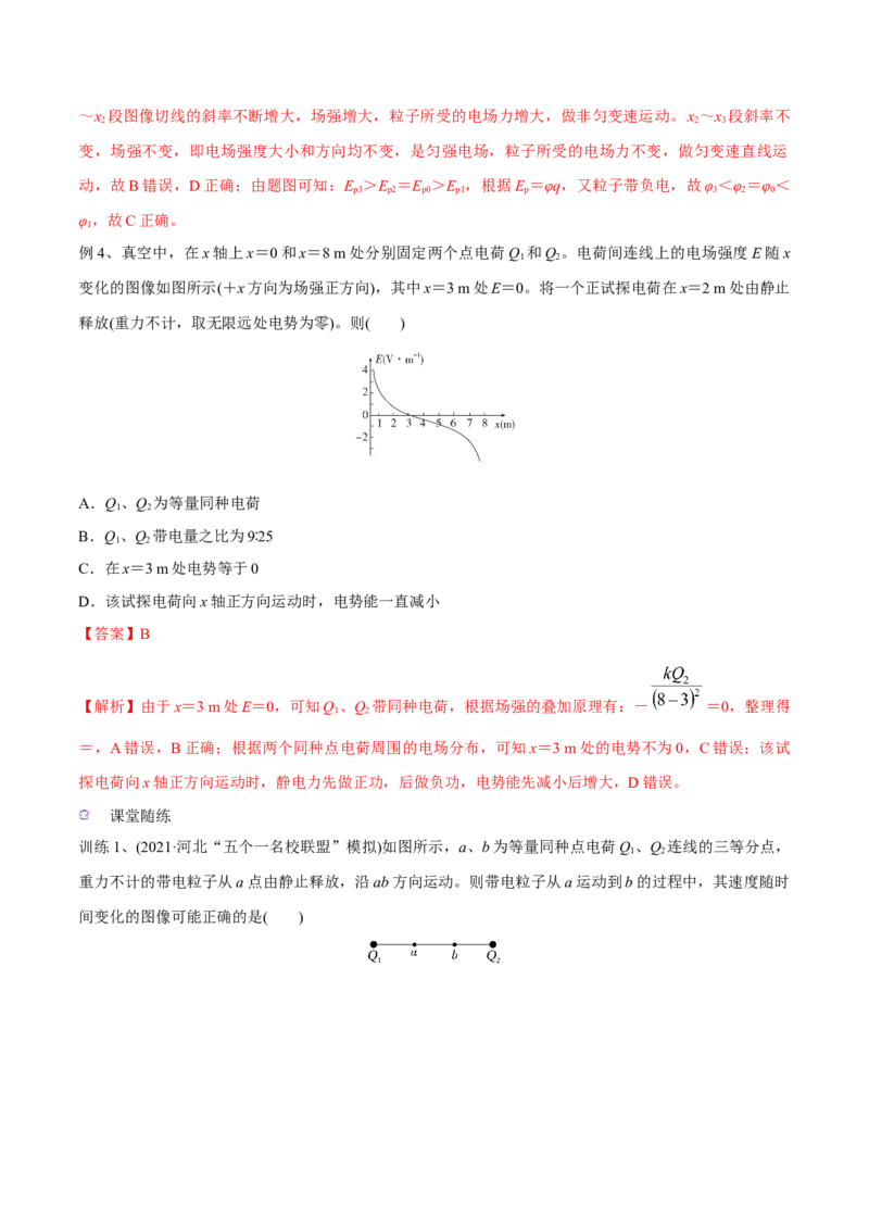 第二讲电场能的性质（解析版）_4.2025物理总复习_2023年新高复习资料_一轮复习_2023年高三物理一轮复习精讲精练278111462_第八章静电场