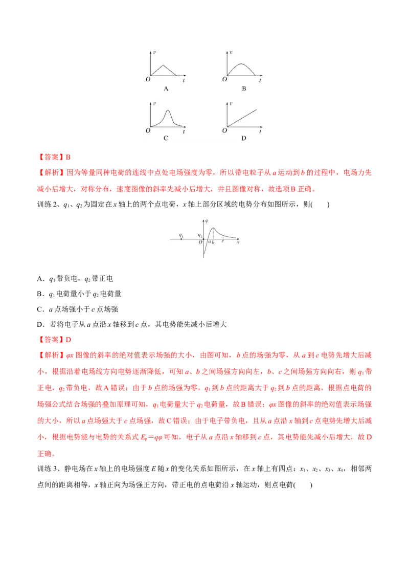 第二讲电场能的性质（解析版）_4.2025物理总复习_2023年新高复习资料_一轮复习_2023年高三物理一轮复习精讲精练278111462_第八章静电场