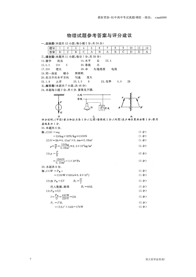 2009年江苏南京市中考物理试卷及答案_江苏省中考_01江苏省13市中考历年真题2008-2025新_、中考全套_江苏省中考历年真题_南京中考历年真题_04南京中考物理（2008年-2023年）_真题