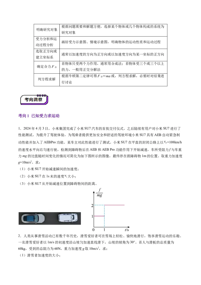 第09讲牛顿运动定律的理解及基本应用(讲义)（原卷版）_4.2025物理总复习_2025年新高考资料_一轮复习_2025年高考物理一轮复习讲练测（新教材新高考）