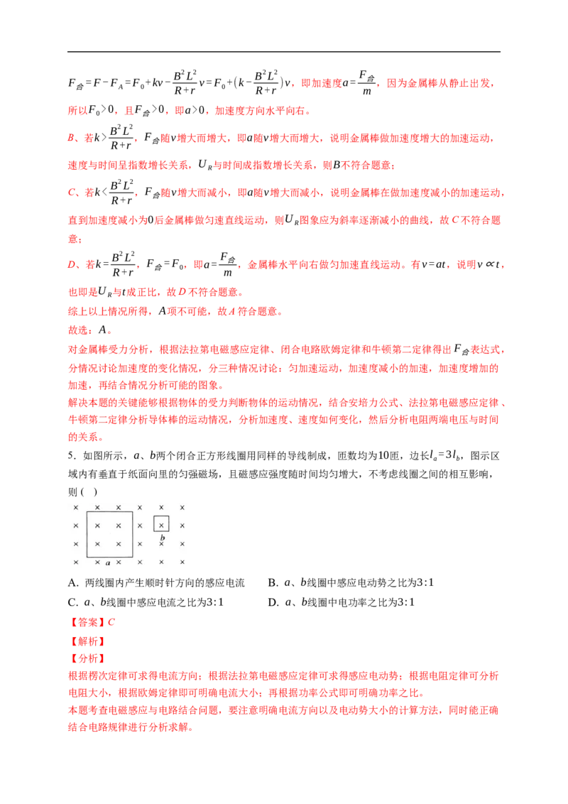 第02练　法拉第电磁感应定律、自感和涡流（解析版）_4.2025物理总复习_2023年新高复习资料_一轮复习_2023年高考物理一轮复习小题多维练（新高考专用）_第十一章　电磁感应