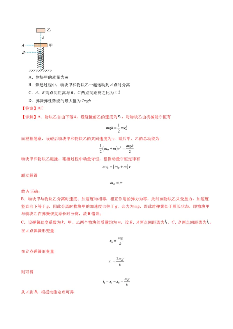 秘籍03牛顿运动定律的综合应用（解析版）-备战2024年高考物理抢分秘籍_4.2025物理总复习_2024年新高考资料_5.2024三轮冲刺_备战2024年高考物理抢分秘籍（新高考通用）321489818