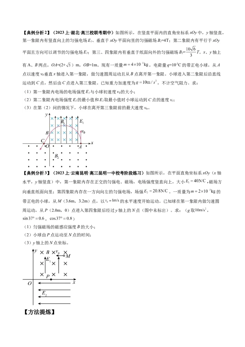专题13带电粒子在组（复）合场中的运动（原卷版）_4.2025物理总复习_2024年新高考资料_2.2024二轮复习_2024年高考物理二轮热点题型归纳与变式演练（新高考通用）