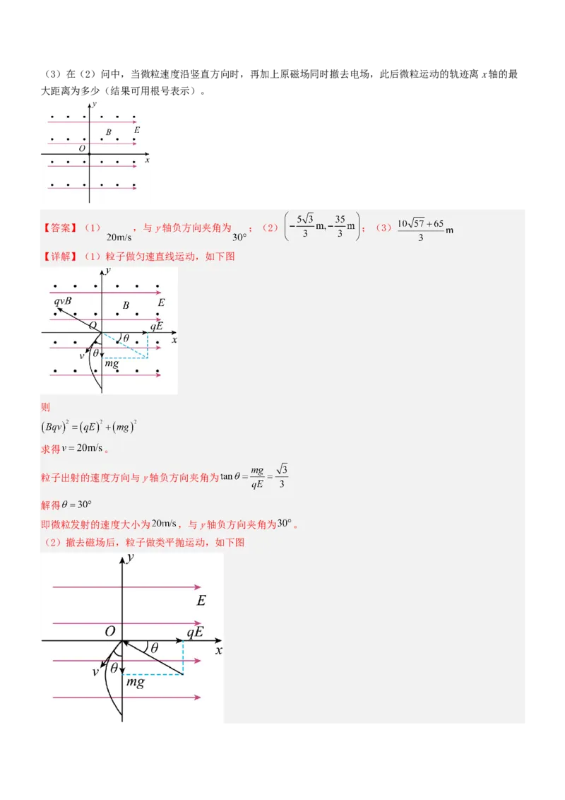 压轴题08带电粒子在复合场、组合场中的运动（解析版）_4.2025物理总复习_2024年新高考资料_5.2024三轮冲刺_2024年高考物理压轴题专项训练（新高考通用）