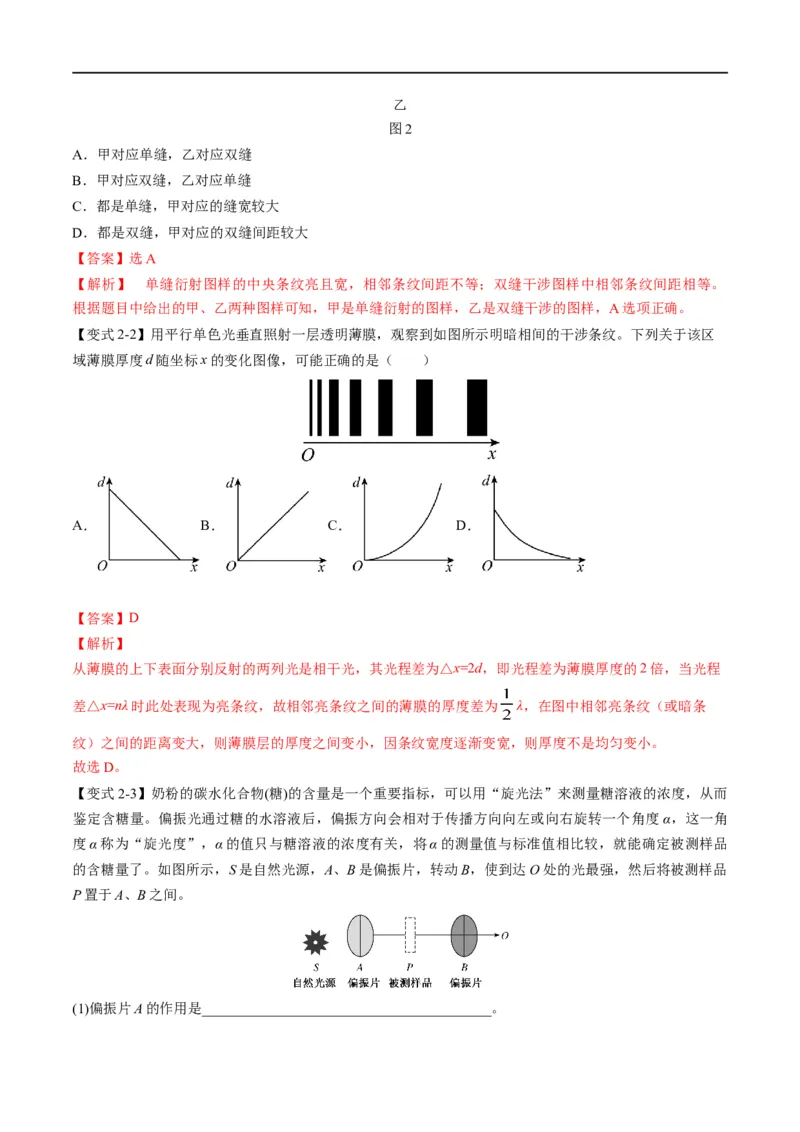 专题15光与电磁波(解析版)_4.2025物理总复习_赠品通用版（老高考）复习资料_二轮复习_2023年高考物理毕业班二轮热点题型归纳与变式演练（全国通用）