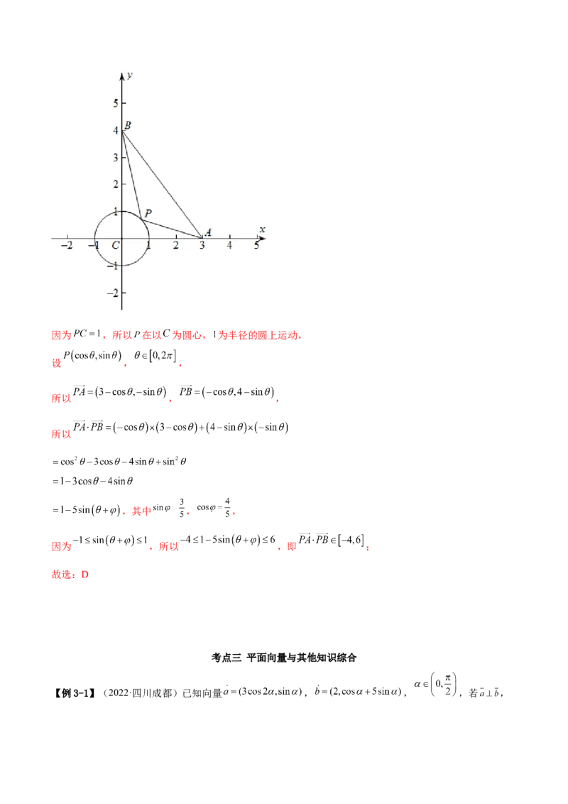 5.2平面向量的数量积及坐标运算（精讲）（基础版）（解析版）_2.2025数学总复习_2023年新高考资料_一轮复习_2023年高考数学一轮复习（基础版）（新高考地区专用）