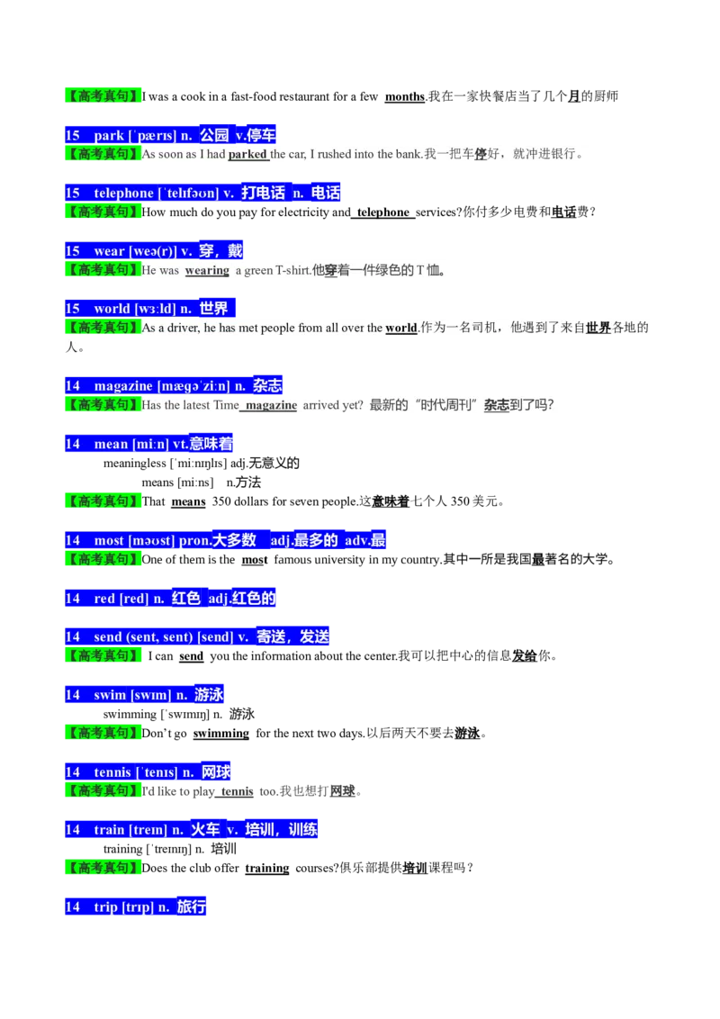 01高考英语听力：高频词（1）_3.2025英语总复习_2023年新高考资料_备战2023年高考英语抢分秘籍（新高考专用）_01高考英语听力：高频词-2023年高考英语单词分类速记（按题型）_38353681