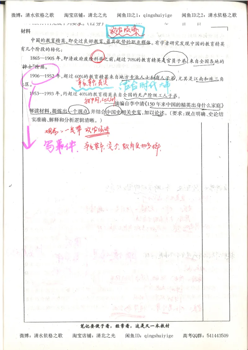 6.衡水中学高考积累与改错_高三历史（第2本）_155页_高中衡水学霸笔记_高中全部赠品_错题集高中九科_历史积累与改错