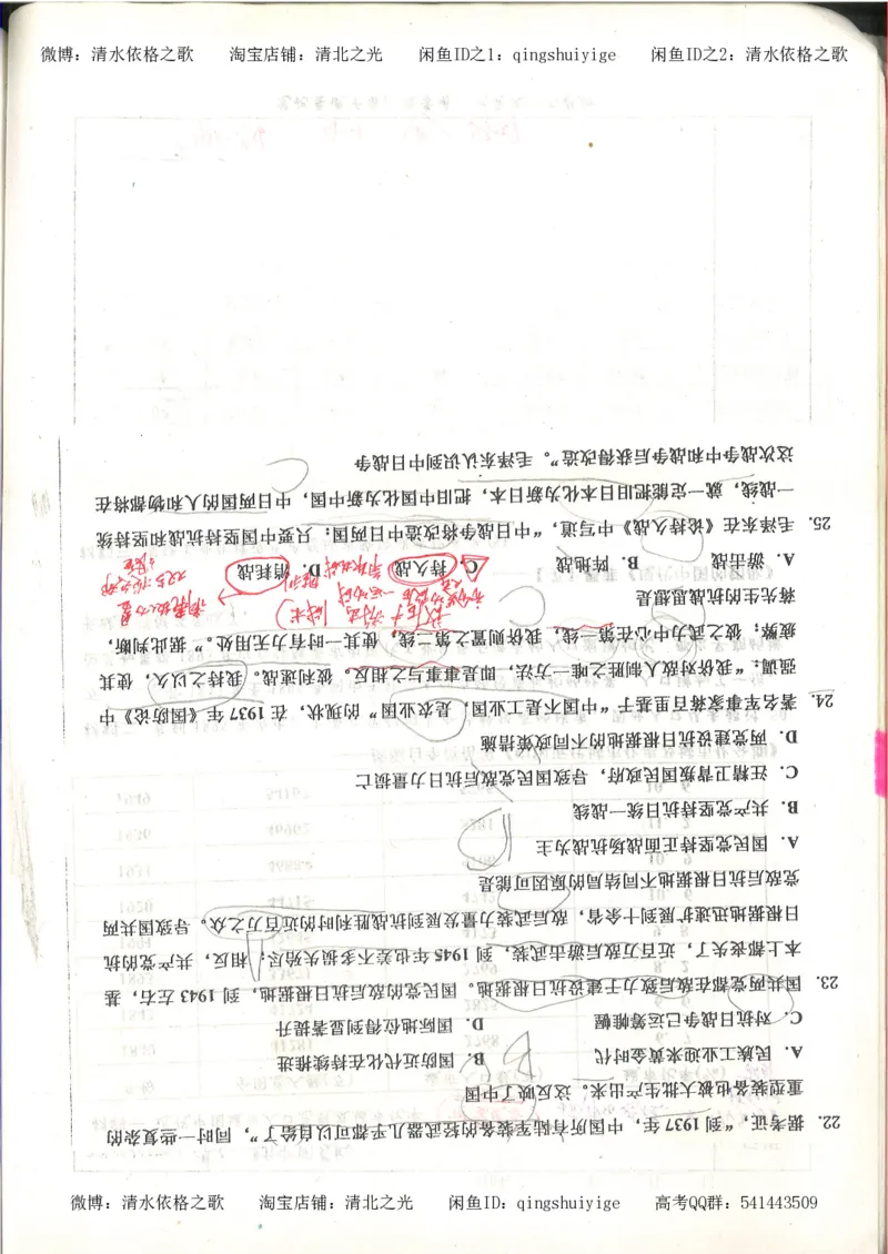 6.衡水中学高考积累与改错_高三历史（第2本）_155页_高中衡水学霸笔记_高中全部赠品_错题集高中九科_历史积累与改错
