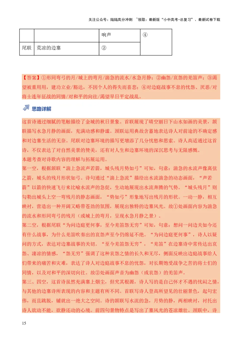 模板13描绘画面类题型（答题模板）解析版_02中考总复习（2026版更新中）_01-语文-中考总复习_2025年中考资料_2025年中考语文答题方法模板