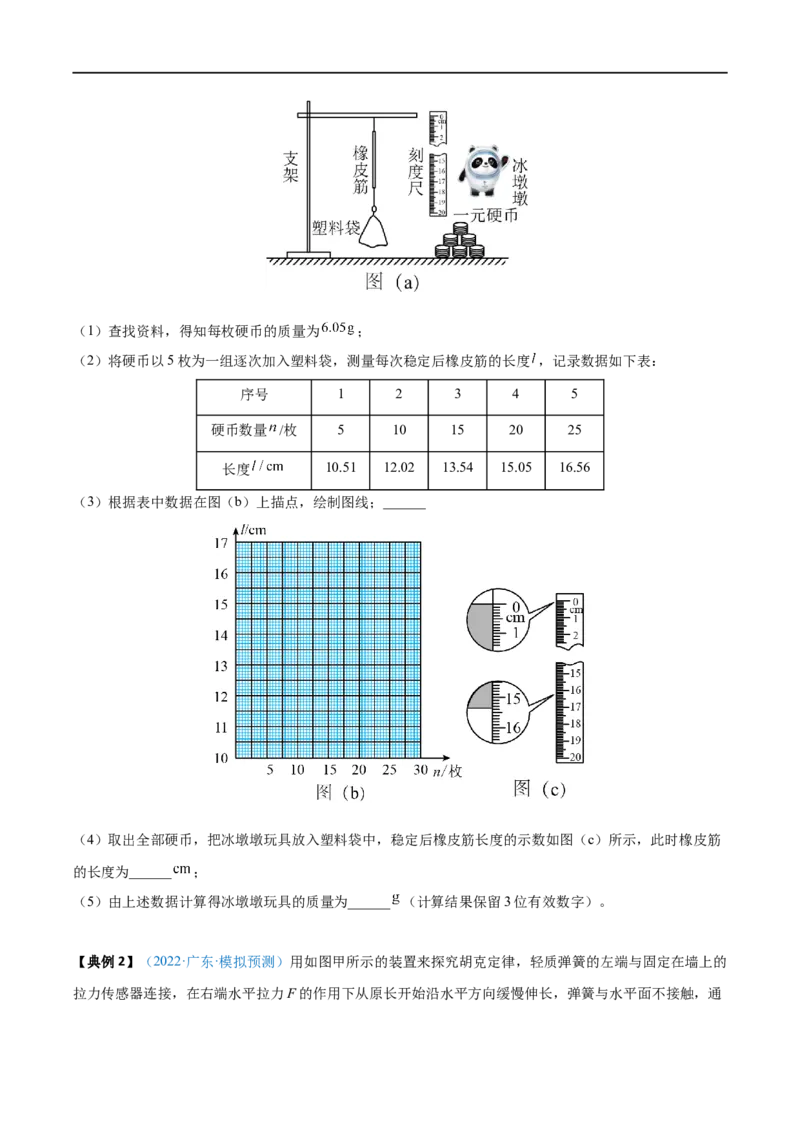 实验02探究弹簧弹力与形变量的关系&mdash;&mdash;全攻略备战2023年高考物理一轮重难点复习（原卷版）_4.2025物理总复习_2023年新高复习资料_一轮复习
