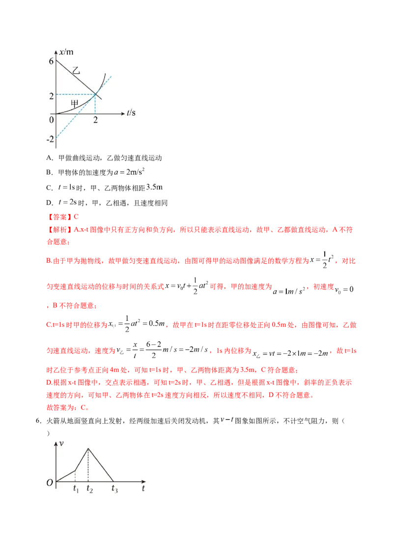 押第3题：直线运动-备战2024年高考物理临考题号押题（（辽宁、黑龙江、吉林专用））（解析版）_4.2025物理总复习_2024年新高考资料_5.2024三轮冲刺