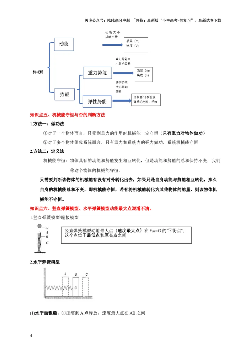 易错点10明确做功条件分析及功、功率、机械能守恒问题（6陷阱点5题型）（原卷版）_02中考总复习（2026版更新中）_04-物理-中考总复习_2025年中考复习资料