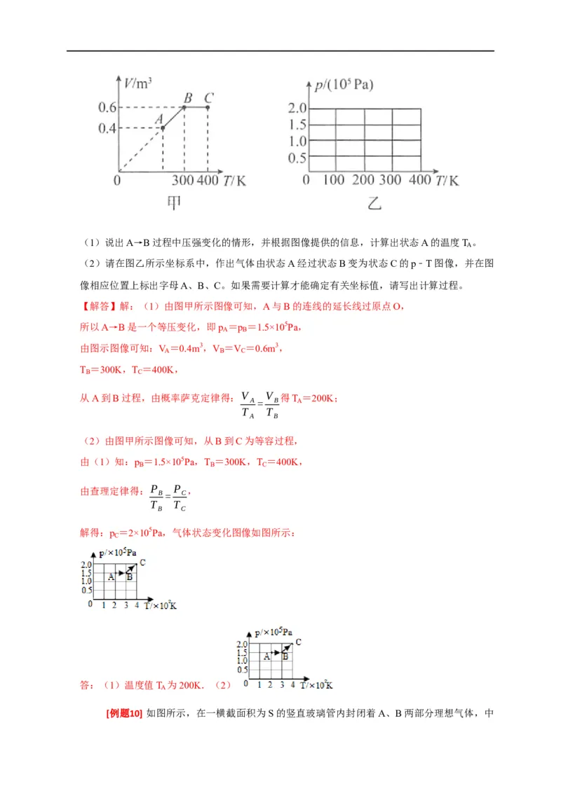 专题30固体、液体、气体（解析版）_4.2025物理总复习_赠品通用版（老高考）复习资料_专项复习_2023年高考冲刺物理热点知识讲练与题型归纳（全国通用）