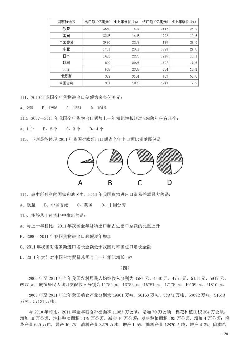 2012年421公务员联考《行测》（山西、辽宁、黑龙江、福建、湖北、湖南、广西、海南、四川、重庆、云南、西藏、陕西、青海、宁夏、新疆、甘肃）_34省+国考真题_题目_992