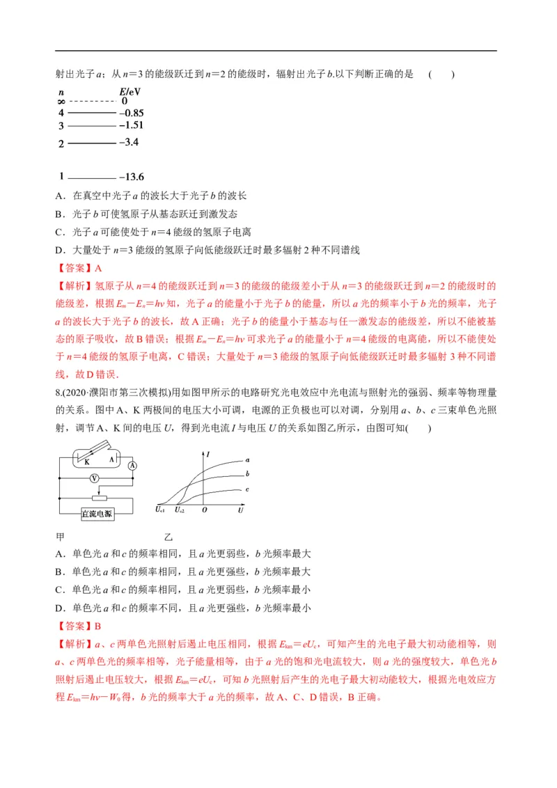专题16历代物理学初步及原子物理（解析版）_4.2025物理总复习_赠品通用版（老高考）复习资料_二轮复习_2023年高考物理毕业班二轮热点题型归纳与变式演练（全国通用）