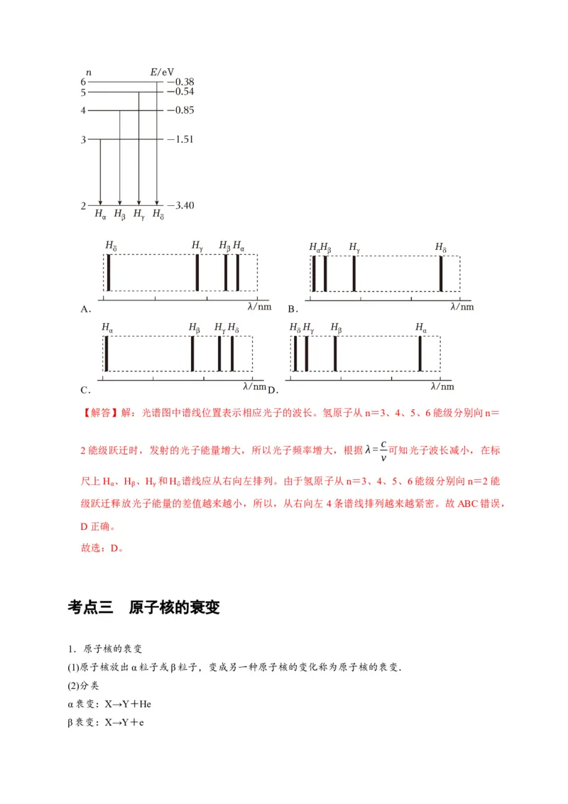 第35讲　原子结构与原子核（解析版）_4.2025物理总复习_2025年新高考资料_一轮复习_2025届高考物理一轮复习考点精讲精练（全国通用）（完结）