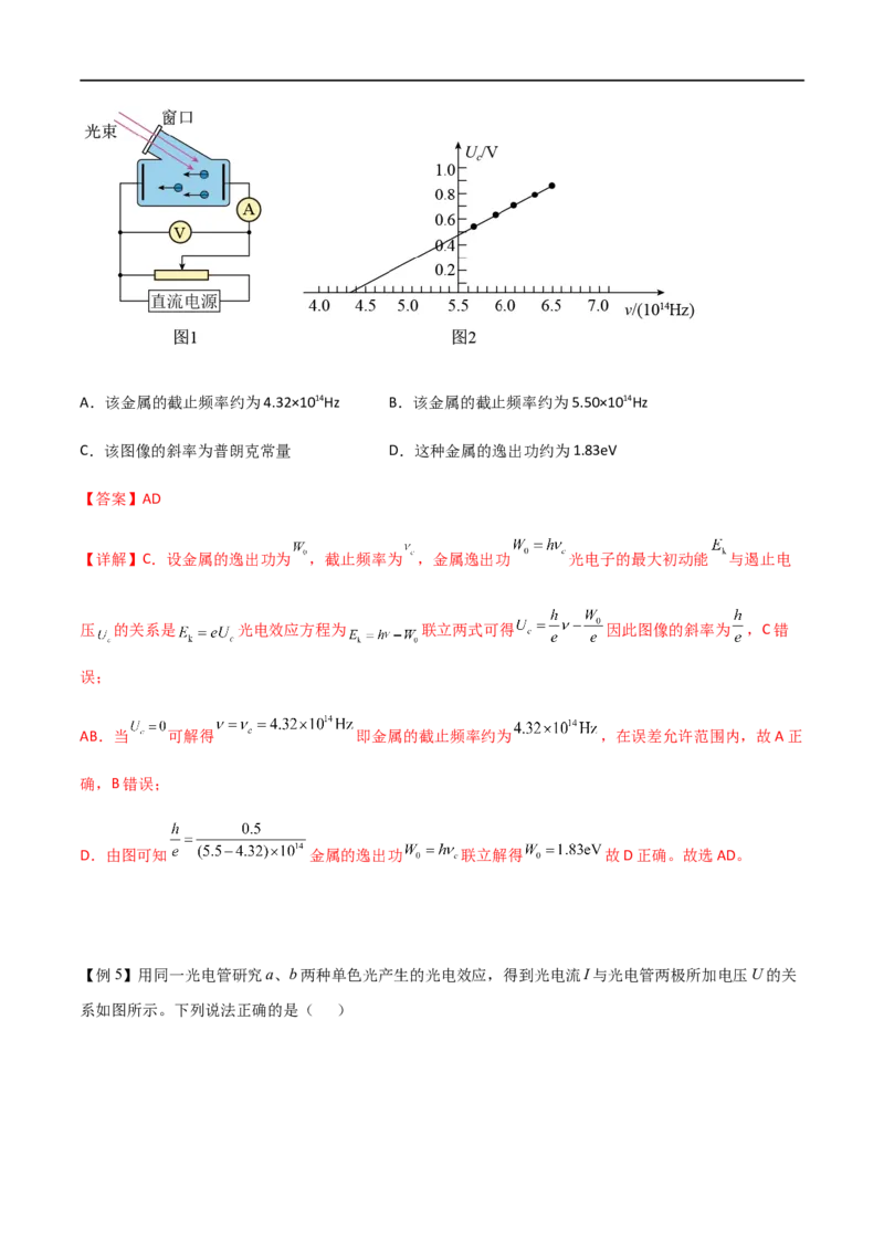 专题76光电效应、波尔理论（解析版）_4.2025物理总复习_2023年新高复习资料_一轮复习_2023届高三物理一轮复习多维度导学与分层专练