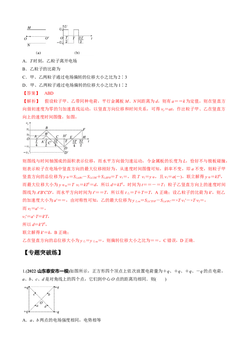 专题2.6静电场（解析版）_4.2025物理总复习_2023年新高复习资料_二轮复习_2023届高考物理二、三轮复习总攻略290387341_专题2.6静电场-2023届高考物理二、三轮复习总攻略