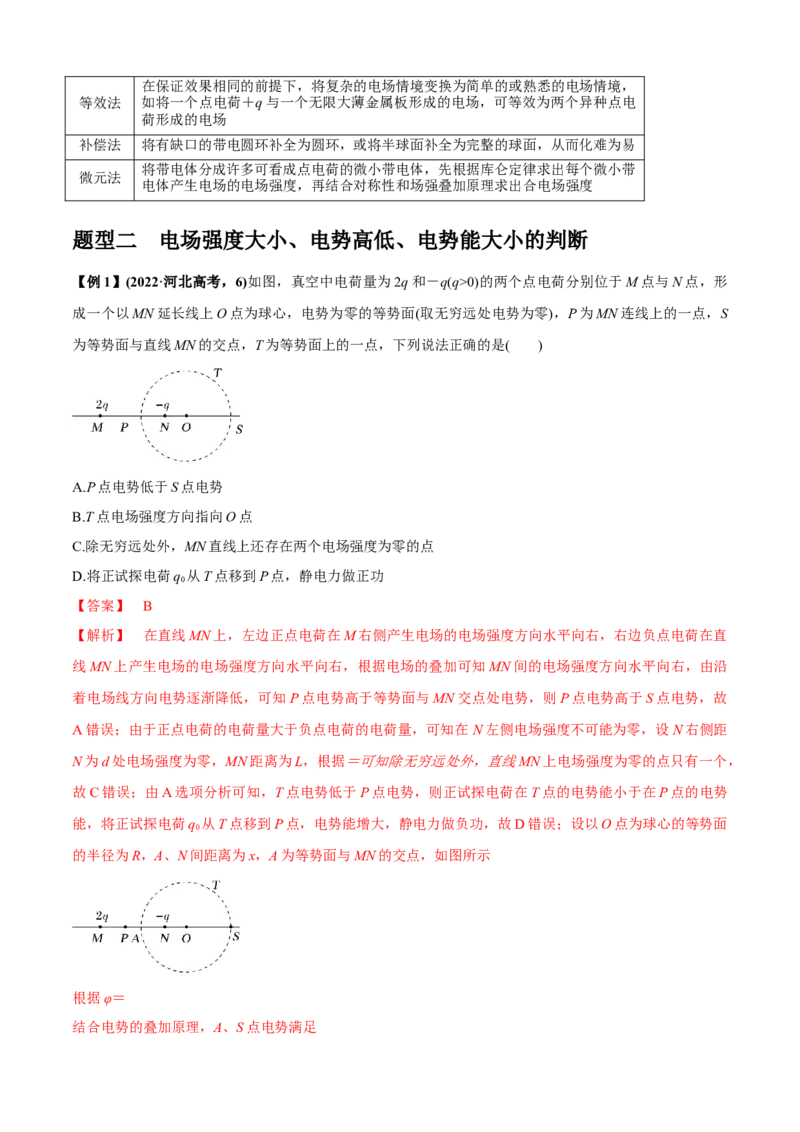 专题2.6静电场（解析版）_4.2025物理总复习_2023年新高复习资料_二轮复习_2023届高考物理二、三轮复习总攻略290387341_专题2.6静电场-2023届高考物理二、三轮复习总攻略