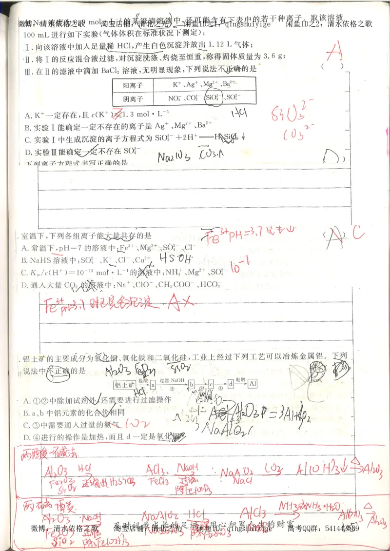 6.衡水中学高考积累与改错_高三化学（第2本）_124页_高中衡水学霸笔记_高中全部赠品_错题集高中九科_化学积累与改错