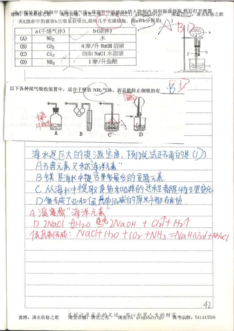 6.衡水中学高考积累与改错_高三化学（第2本）_124页_高中衡水学霸笔记_高中全部赠品_错题集高中九科_化学积累与改错