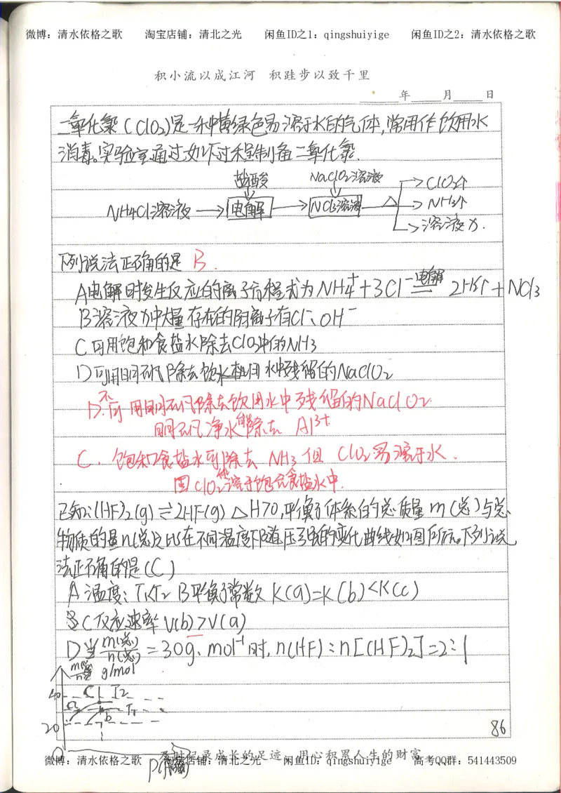 6.衡水中学高考积累与改错_高三化学（第2本）_124页_高中衡水学霸笔记_高中全部赠品_错题集高中九科_化学积累与改错