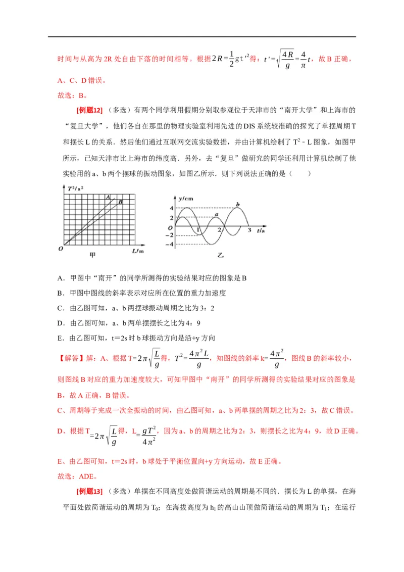 专题31机械振动（解析版）_4.2025物理总复习_赠品通用版（老高考）复习资料_专项复习_2023年高考冲刺物理热点知识讲练与题型归纳（全国通用）