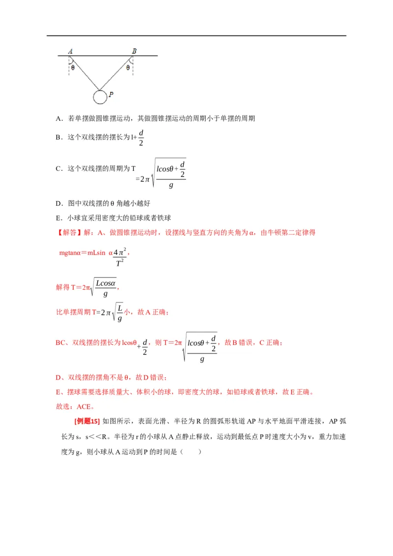 专题31机械振动（解析版）_4.2025物理总复习_赠品通用版（老高考）复习资料_专项复习_2023年高考冲刺物理热点知识讲练与题型归纳（全国通用）