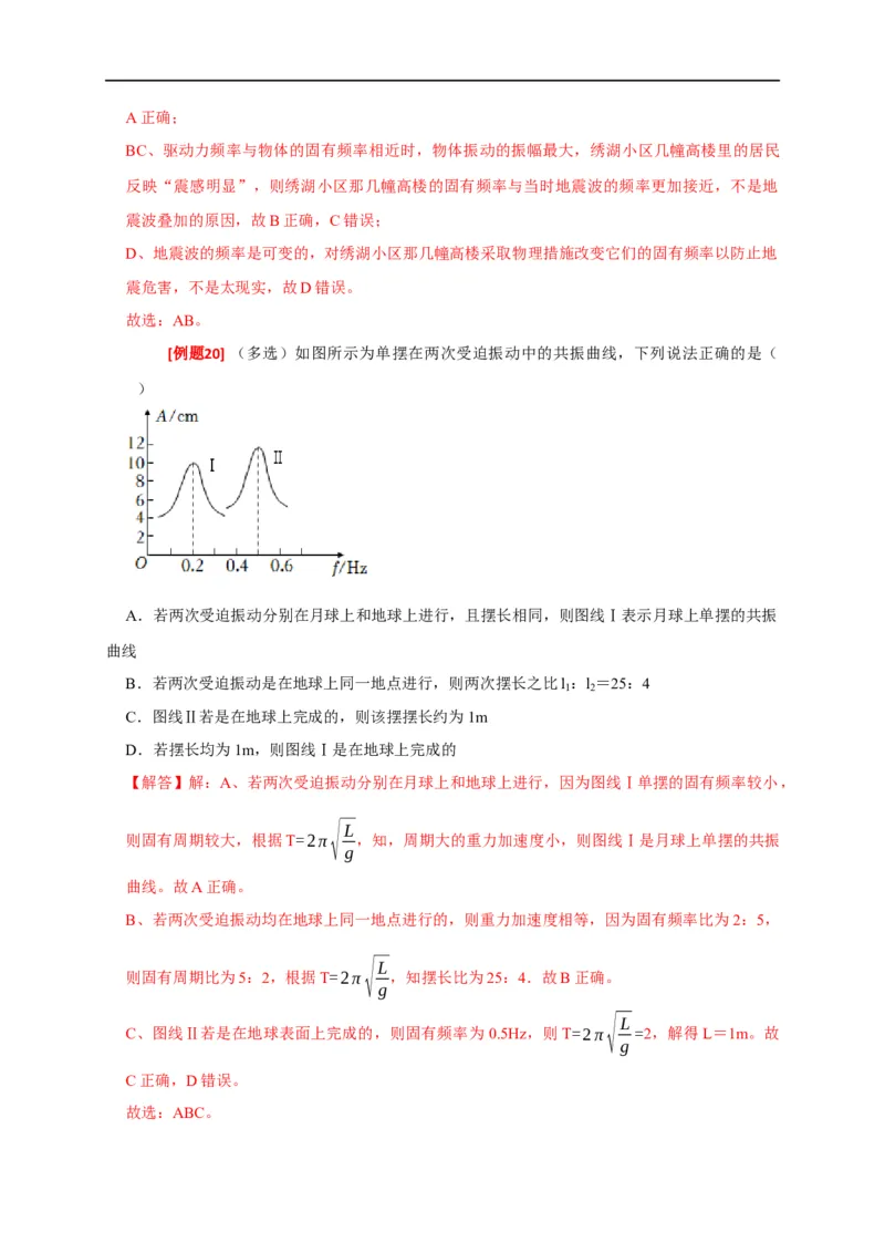 专题31机械振动（解析版）_4.2025物理总复习_赠品通用版（老高考）复习资料_专项复习_2023年高考冲刺物理热点知识讲练与题型归纳（全国通用）