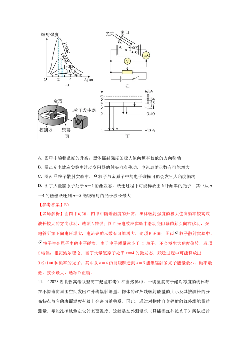 专题14.原子物理（解析版）--2023高考二轮复习_4.2025物理总复习_2023年新高复习资料_二轮复习_2023年高考物理二轮复习二十五专题精练287608825_专题14原子物理