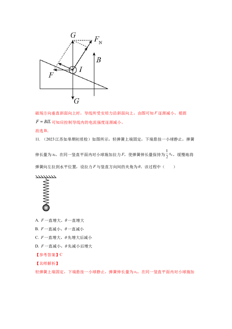 专题2.力与平衡（解析版）_4.2025物理总复习_2023年新高复习资料_二轮复习_2023年高考物理二轮复习二十五专题精练287608825_专题2力与平衡-2023年高考物理二轮复习二十五专题精练