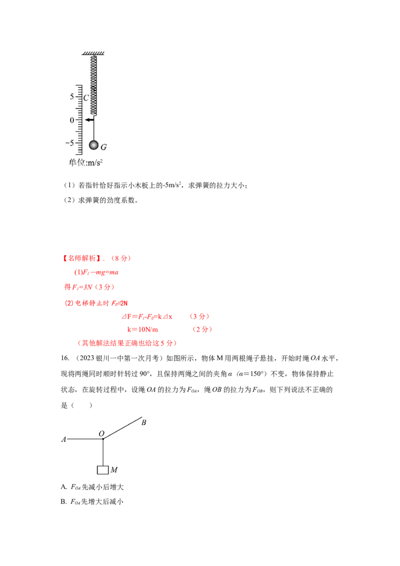专题2.力与平衡（解析版）_4.2025物理总复习_2023年新高复习资料_二轮复习_2023年高考物理二轮复习二十五专题精练287608825_专题2力与平衡-2023年高考物理二轮复习二十五专题精练