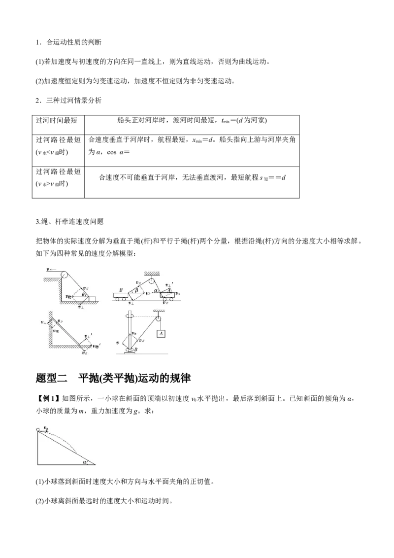专题2.3力与曲线运动（原卷版）_4.2025物理总复习_2023年新高复习资料_二轮复习_2023届高考物理二、三轮复习总攻略290387341_专题2.3力与曲线运动-2023届高考物理二、三轮复习总攻略
