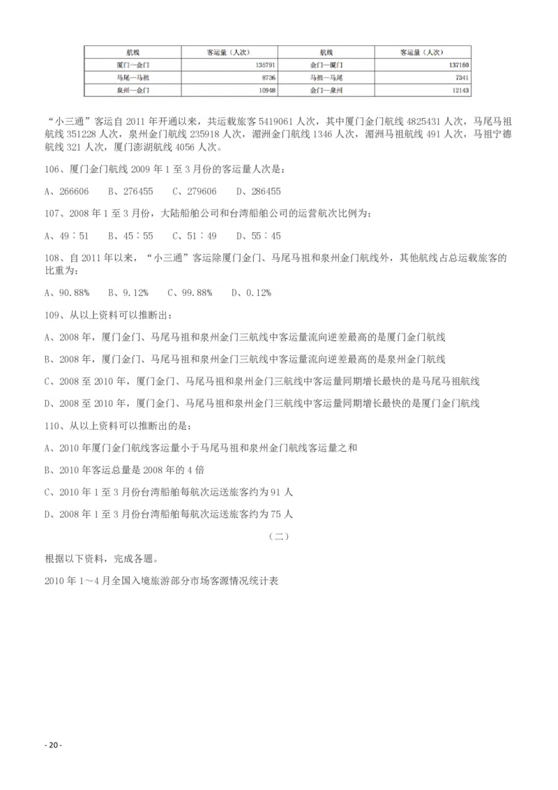 2011年917公务员联考《行测》（河南、福建、甘肃、重庆、新疆兵团）_34省+国考真题_34省考+国考pdf版推荐用这个版本_34省行测+申论真题pdf推荐用这个版本_题目
