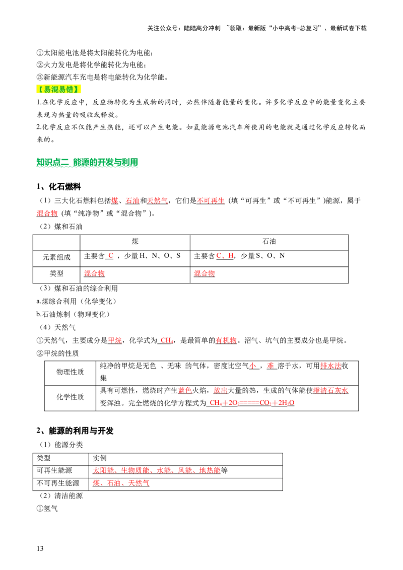 主题四化学与社会发展（讲练）（解析版）_02中考总复习（2026版更新中）_05-化学-中考总复习_2025年中考复习资料_2025中考二轮课件ppt+讲义+练习化学_讲义+练习