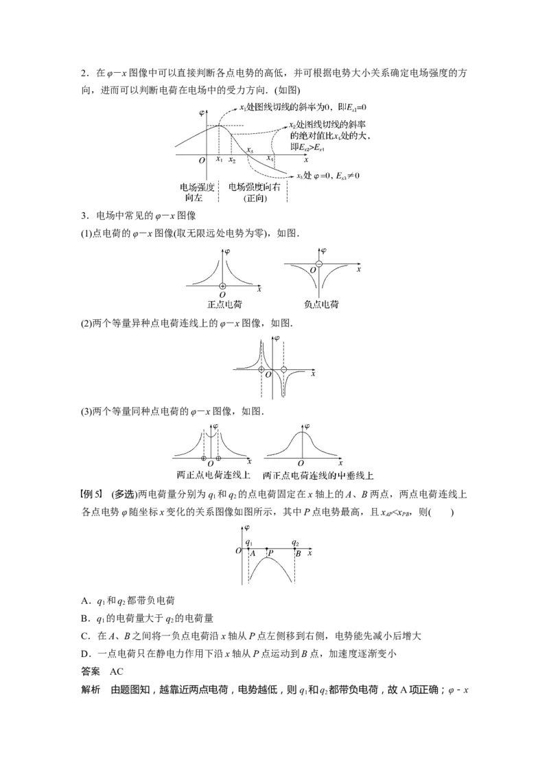 第8章专题强化14　电场性质的综合应用2023年高考物理一轮复习(新高考新教材)_4.2025物理总复习_2023年新高复习资料_一轮复习_2023年新高考大一轮复习讲义