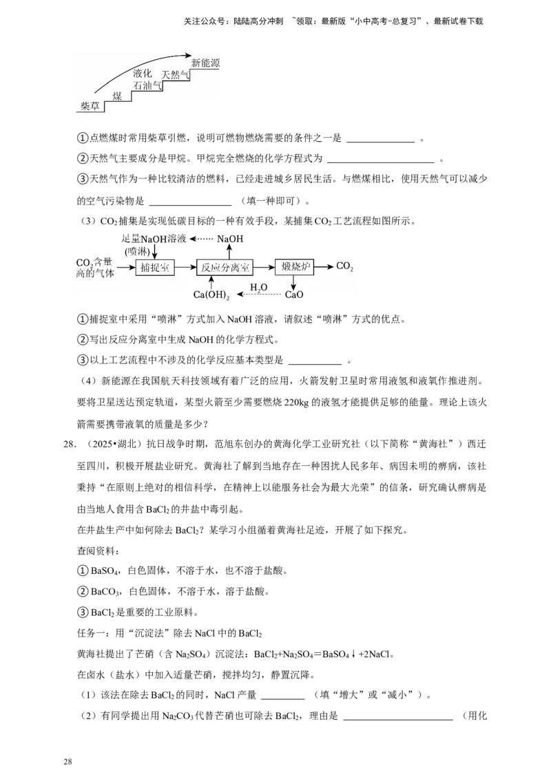 备考2026年中考化学一轮复习科学探究题（含解析）_02中考总复习（2026版更新中）_05-化学-中考总复习_2026年中考复习（更新中）_备考2026年中考化学一轮复习--题型专题