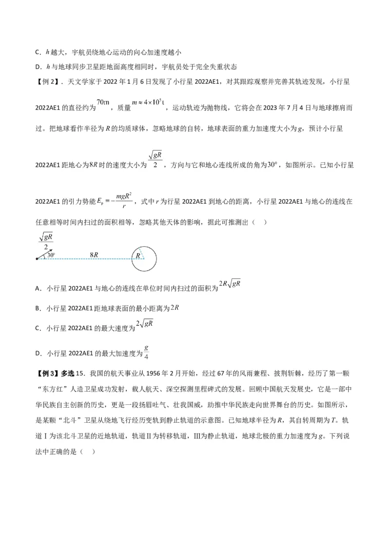 第21讲宇宙航行与人造卫星-2024届高中物理一轮复习提升素养导学案（全国通用）原卷版_4.2025物理总复习_2024年新高考资料_1.2024一轮复习