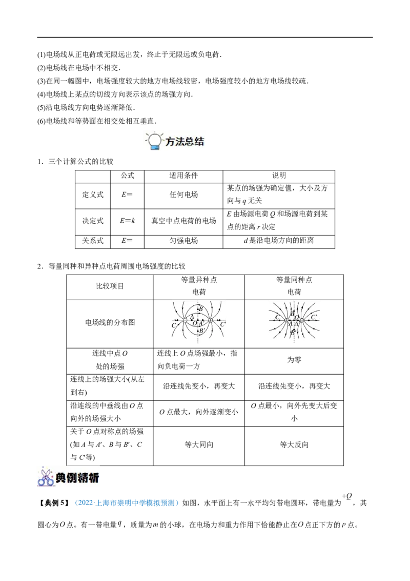专题18静电场中力的性质&mdash;&mdash;全攻略备战2023年高考物理一轮重难点复习（解析版）_4.2025物理总复习_2023年新高复习资料_一轮复习_全攻略备战2023年高考物理一轮重难点复习